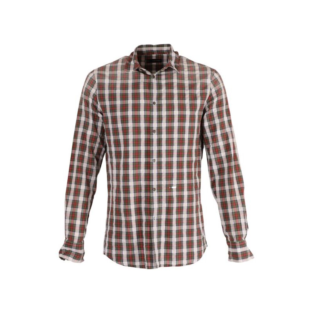 Dsquared2 Checkered Shirt with Elbow Patch in Multicolor Cotton